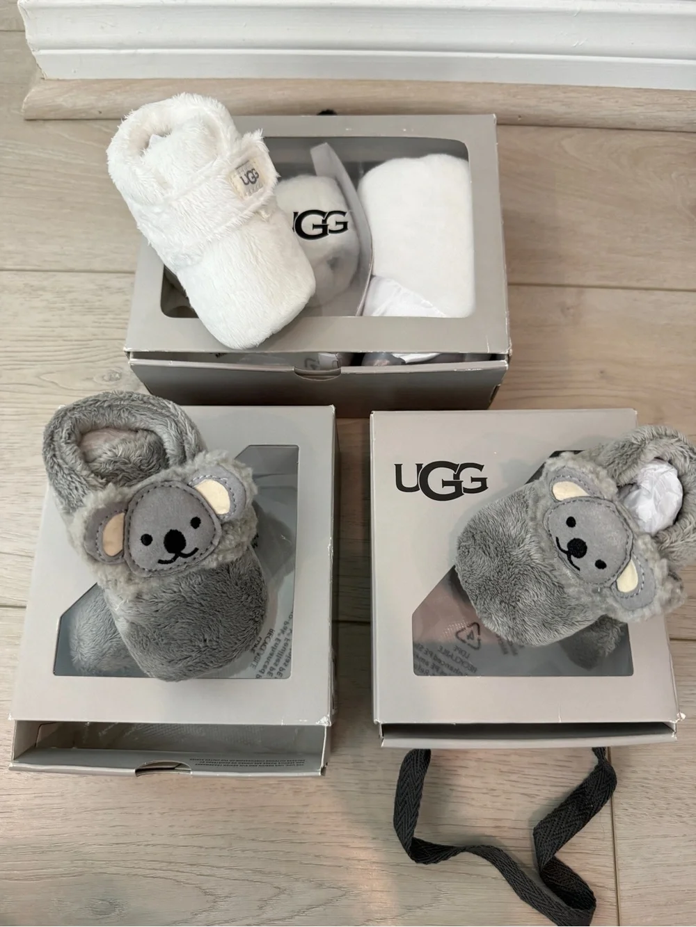 UGG Baby Koala and Baby Cream Bootie Gift Sets